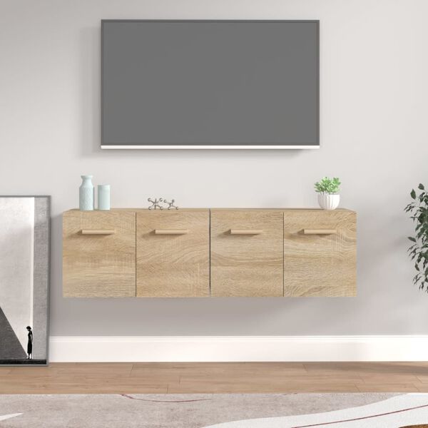 vidaXL Zidni ormarići 2 kom boja hrasta sonome 60x36,5x35 cm drveni