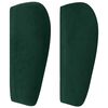 vidaXL Uzglavlje s u&scaron;ima tamnozeleno 163x23x78/88 cm bar&scaron;unasto
