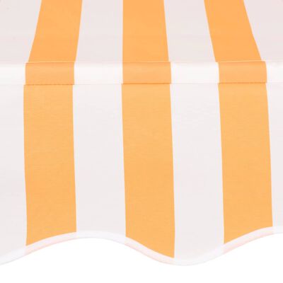 vidaXL Tenda na ručno uvlačenje 100 cm narančasto-bijela prugasta