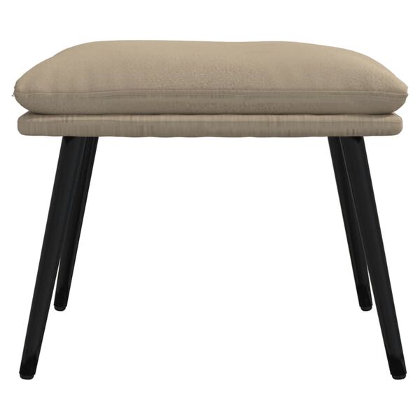 vidaXL Tabure svjetlosivi 45x30x35 cm od mikrovlakana