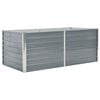 vidaXL Povi&scaron;ena vrtna gredica 160 x 80 x 45 cm pocinčani čelik siva