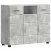 vidaXL Drveni ormar s ladicama Betonski sivi 88,5 x 30,5 x 73 cm