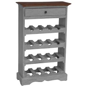 vidaXL Stalak za vino od masivnog drva mahagonija 55 x 23 x 85 cm