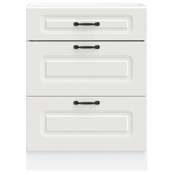 vidaXL Donji kuhinjski ormarić Kalmar bijeli konstruirano drvo