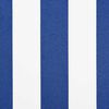 vidaXL Skrovita tenda Plava i bijela 400 &times; 300 cm Platno i Aluminij