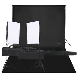 vidaXL Oprema za fotografski studio sa setom svjetala i pozadinom