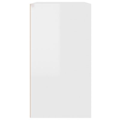 vidaXL Kozmetički ormarić visoki sjaj bijeli 80 x 40 x 75 cm drveni