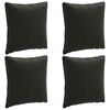 vidaXL Jastučići za leđa (4 kom) PUTTEN 4 pcs 100% poliester Crna
