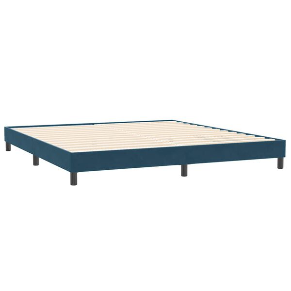 vidaXL Box Spring krevet bez madracem tamnoplavi 200x210 cm bar&scaron;un