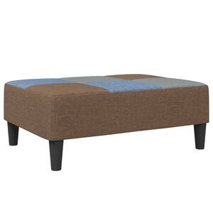 vidaXL Tabure s patchworkom crni 77x55x31 cm od tkanine