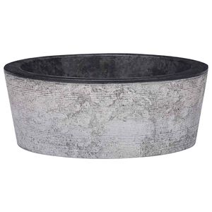 vidaXL Umivaonik crni &Oslash; 40 x 15 cm mramorni