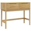 vidaXL Konzolni stol FLORO vo&scaron;tano smeđi 89,5x36,5x73 cm od borovine