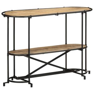 vidaXL Konzolni stol 110x42x76 cm od masivnog grubog drva manga