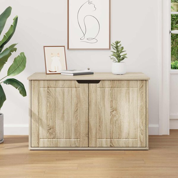 vidaXL Mačja Kuća Sonoma 85 x 55 x 50,5 cm Konstruirano drvo