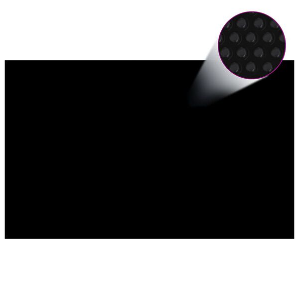 vidaXL Pokrivač za bazen crni 260 x 160 cm PE