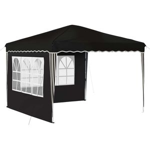 vidaXL Rastezljivi &scaron;ator za zabave 288 x 288 x 245 cm Crna