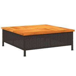vidaXL Pokrov za bazu suncobrana crni 70x70x25 cm poliratan i bagrem