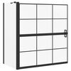 vidaXL Ekran za kadu i tu&scaron; Crna i prozirna 116 x 68 x 128 cm