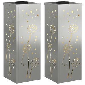 vidaXL Solarna LED svjetlost za stazu 2 pcs Galvanizirano