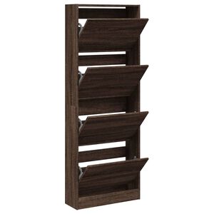 vidaXL Ormarić za cipele boja hrasta 60x21x163,5 cm konstruirano drvo