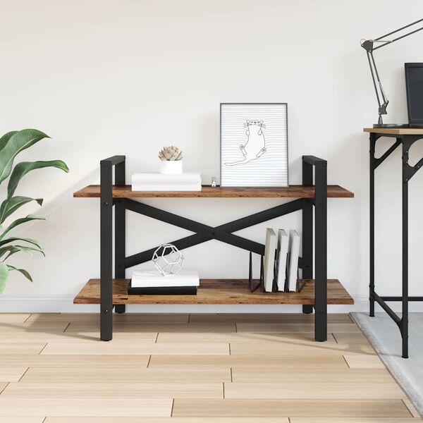 vidaXL Polica Staro drvo 100 x 33,5 x 64 cm Konstruirano drvo