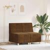 vidaXL Modularna sofa bez naslona 2 pcs Smeđa 55 x 74 x 82 cm