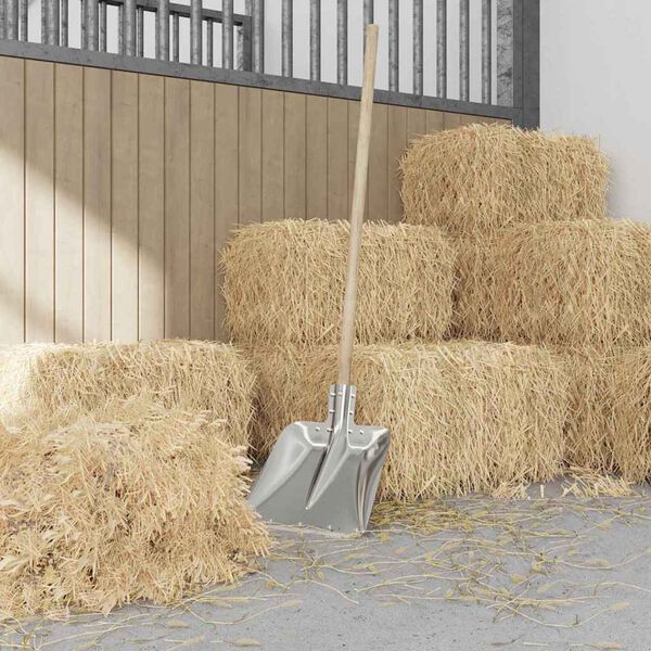 vidaXL Glava lopate Srebrno 45 x 38 cm Aluminij