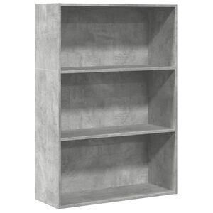 vidaXL Regal za knjige boja betona 80x30x114 cm konstruirano drvo
