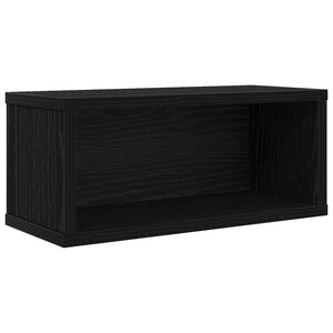 vidaXL Stalak za CD-ove Crni hrast 40 x 17 x 17 cm Konstruirano drvo