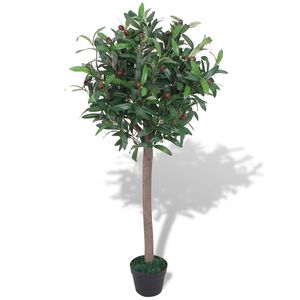vidaXL Umjetni Lovor s Lončanicom 120 cm Zeleni
