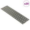 vidaXL Perforirane ploče 20 kom 2 mm 300 x 80 mm od pocinčanog čelika