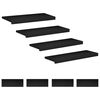 vidaXL Step treads 8 kom. 70 x 25 x 2 cm Crna Čvrsto drvo bukve