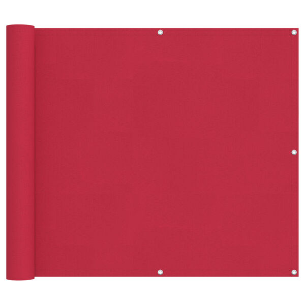 vidaXL Balcony ekran Tamno crvena 90 x 200 cm Oxford tkanina