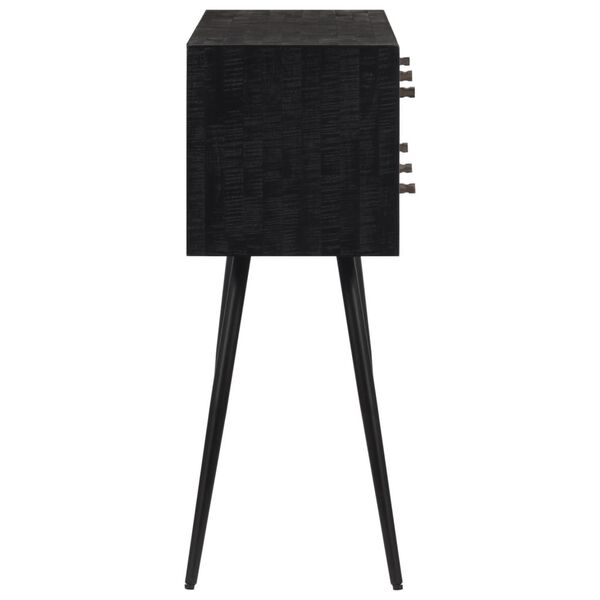 vidaXL Konzolni stol s ladicama 116x30x76 cm od obnovljene tikovine