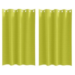 vidaXL Zavjese za blackout s prstenovima 2 kom. Zelena 175 x 140 cm