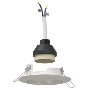 vidaXL Reflektor 24 pcs Bijelo 9 x 9 x 2.5 cm Metal