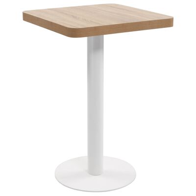 vidaXL Bistro stol svjetlosmeđi 50 x 50 cm MDF