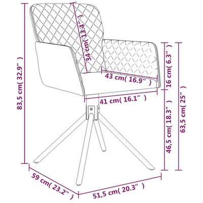 vidaXL Okretne blagovaonske stolice 2 kom svjetlosive baršunaste