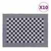 vidaXL Kuhinjske krpe 10 kom plavo-bijele 50 x 70 cm pamučne