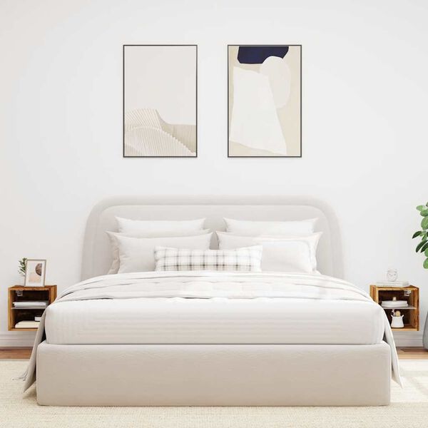 vidaXL TV zidni ormarići s LED svjetlima 2 kom Staro drvo