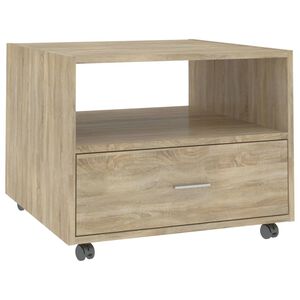 vidaXL Stolić za kavu boja hrasta 55x55x40 cm konstruirano drvo