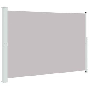 vidaXL Uvlačiva bočna tenda za terasu 200 x 300 cm siva