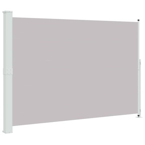 vidaXL Uvlačiva bočna tenda za terasu 200 x 300 cm siva