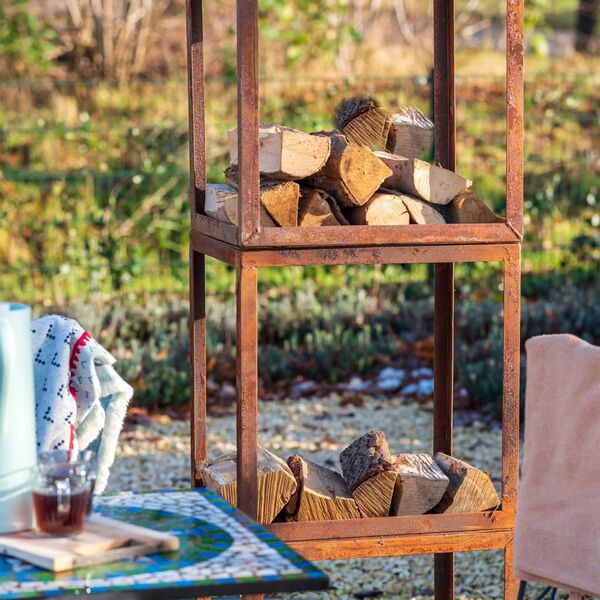 RedFire spremi&scaron;te za drva za ogrjev "Hodr" boja hrđe 88519