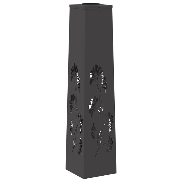 vidaXL Solarna LED svjetlost za stazu 2 pcs Crna Hladno valjana čelika