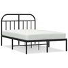 vidaXL Metalni okvir za krevet s uzglavljem crni 120x190 cm