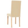 vidaXL Blagovaonske stolice od tkanine 2 kom krem