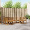 vidaXL Set vanjskih sofa 6 pcs Prirodna Čvrsto drvo akacije
