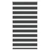 vidaXL Zavjesa zebra crna 85x100 cm &scaron;irina tkanine 80,9 cm poliester