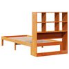 vidaXL Krevet s regalom za knjige bez madraca 100 x 200 cm od borovine